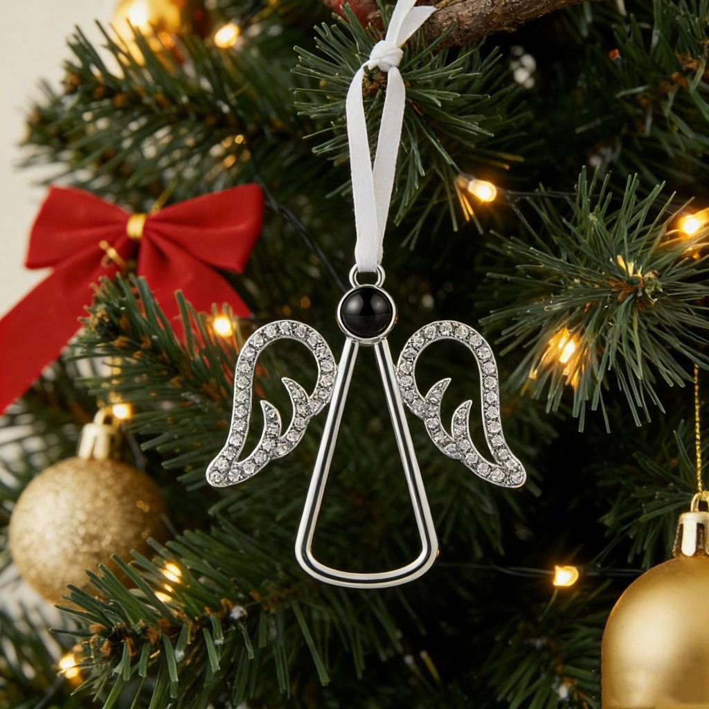 Personalized Angel Photo Projection Ornament