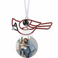 Personalized Cardinal Photo Projection Ornament - Red