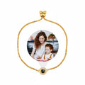 Personalized Box Chain Photo Projection Bracelet - Gold